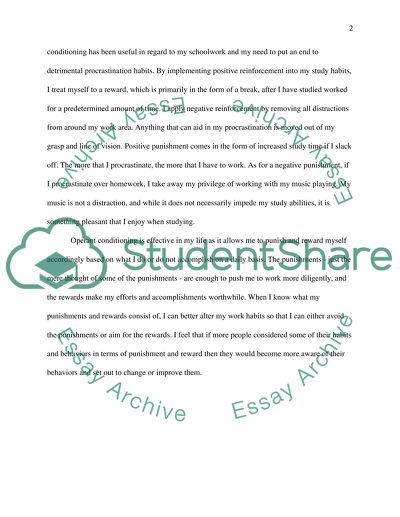 Operant Conditioning PS240 WK4