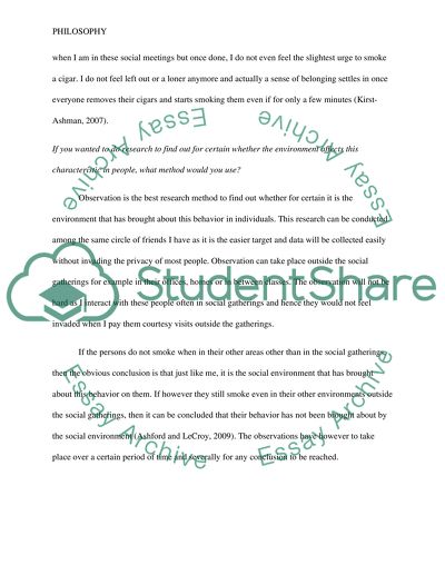 Specific Characteristic of Myself