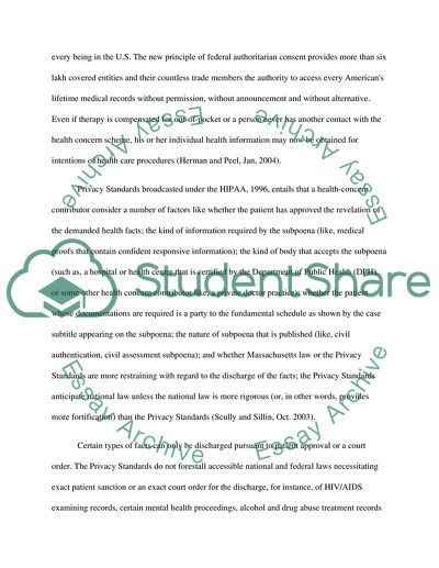 The HIPAA Privacy Standarts