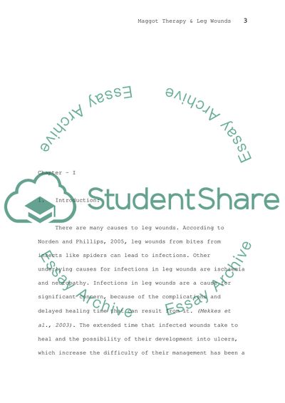 Maggot Therapy in the Healing of Recalcitrant Infected Leg Wounds