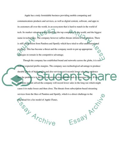 Porters Five Forces: Apple Company