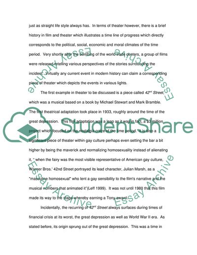 How Musicals Have Responded to Prevailing Cultural, Social, Political Circumstances