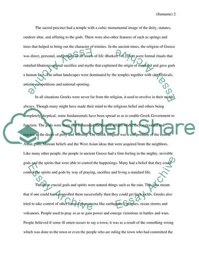 The Mythology of Ancient Greek Religion