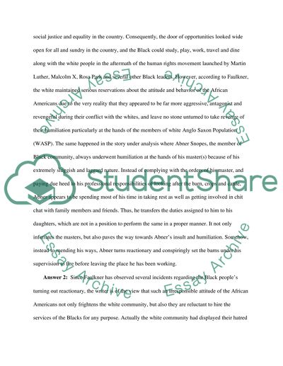 Barn Burning by William Falkner