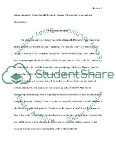 Day care in the chicago, IL downtown area