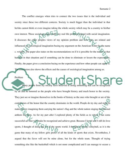 The sociological imagination