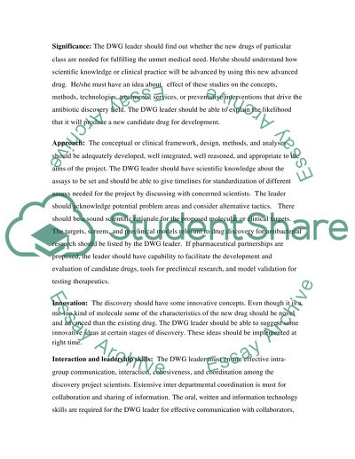 Pharmaceutical Industry, New Drug Discovery Research Unit, Anti-bacterial Drug Research