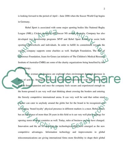 International Business Assignment