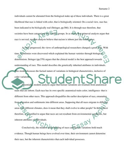 The early and modern views of human variation