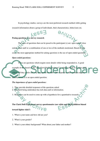 The Clark Doll Experiment (Are white and black children biased toward lighter skin)