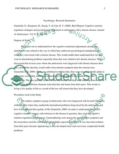 Cognitive-Emotional Correction and Psychological Maladaptation