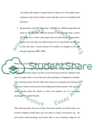 What Are the Ethical Issues Surrounding Piracy in Somalia