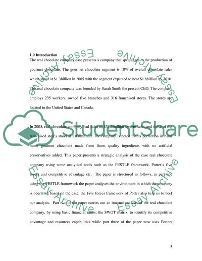 Comprehensive Strategic Analysis of Real Chocolate