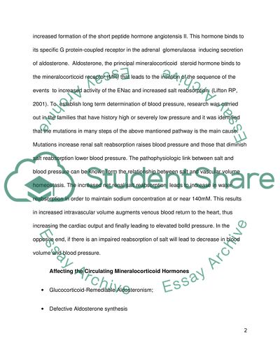The Physiology and Pharmacology of Hypertension