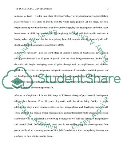 Psychosocial Development: Exploring Erickson