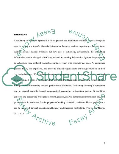 Financial and Accounting Information System