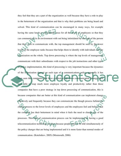 The Managers Role in the Communication