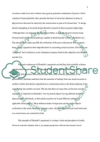 Dembskis Intelligent Design