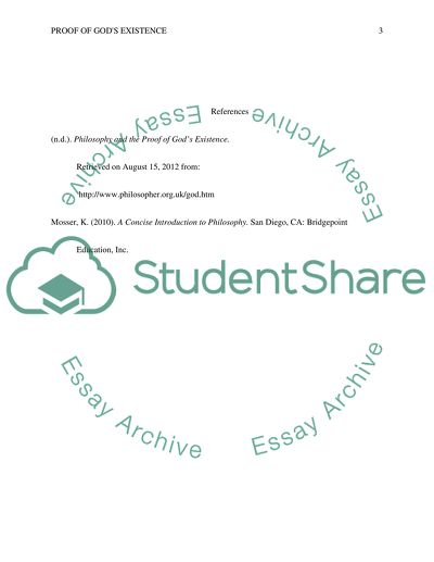 Proof of Gods Existence