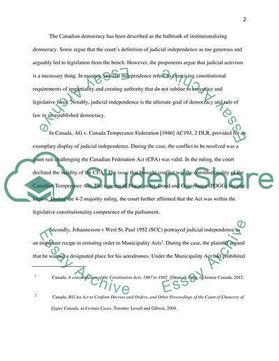 Law and the Constitution in Canada