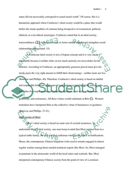 A Concise Note on the Concepts of Ideal Societies