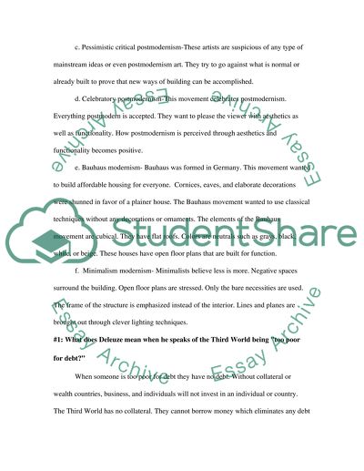 Homework assignment questions