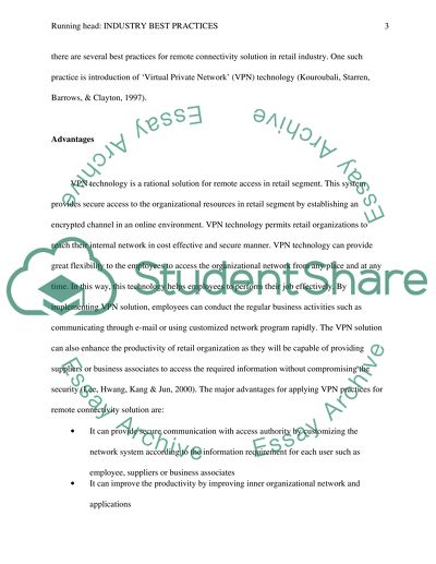 Industry Best Practices