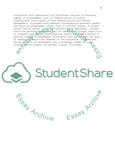 Flexibility and Its Contribution to Organisational Efficiency at Harvey Nichols