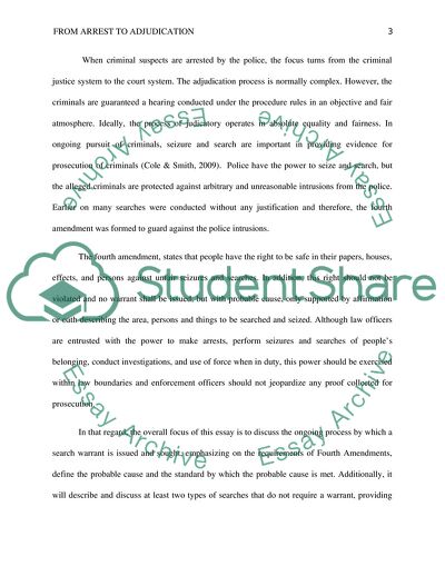 From Arrest to Adjudication