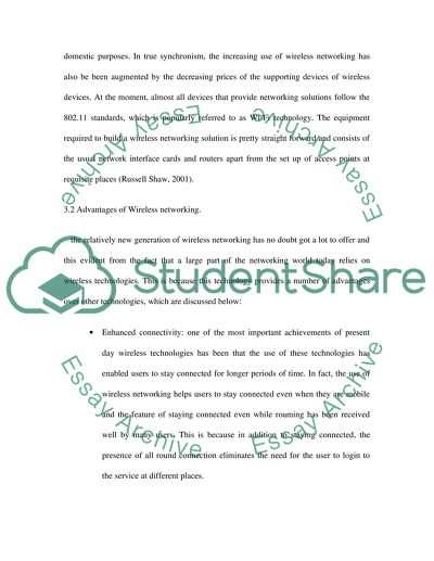 Wireless Networks-WLANs