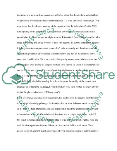 Interactionism and Reflexivity