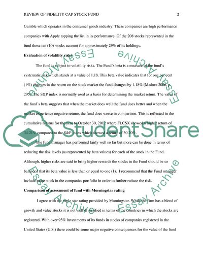 The Fidelity Large Cap Stock Fund