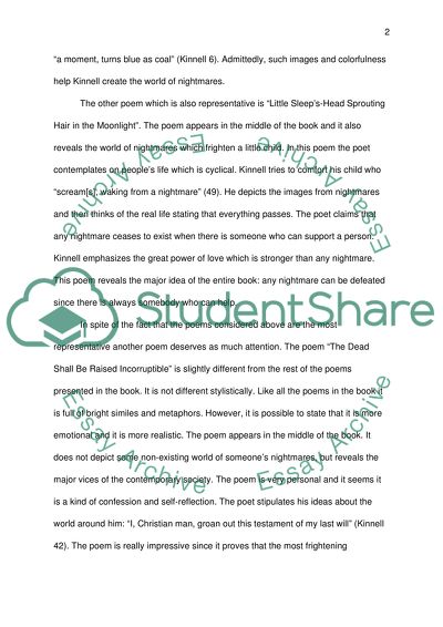 The book of Nightmare By Galway Kinnell