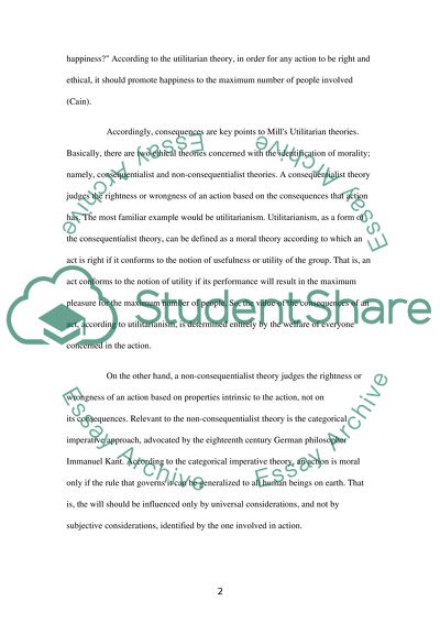 John Stuart Mill Utilitarianism