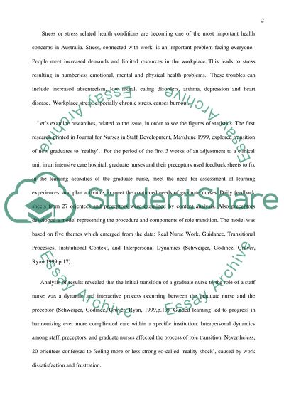 Burnout of the New Graduate Nurse