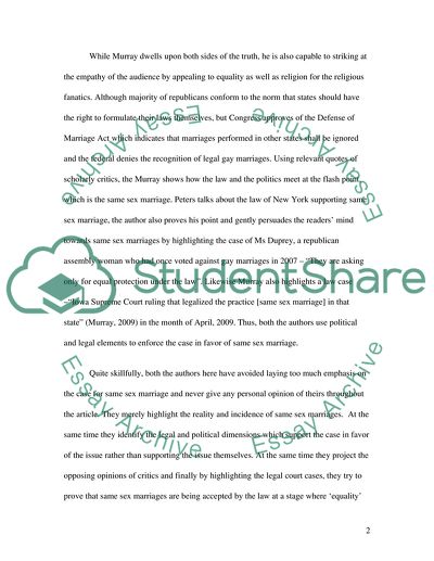 Same Sex Marriage Revelation through Media