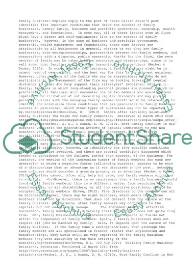 EMBA 530 Student Replys week 9