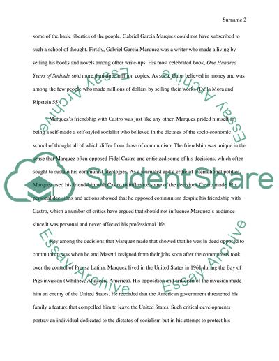 Controversy on Gabriel Garcia Marquez