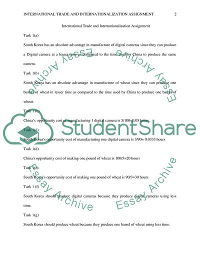 International trade and globalization