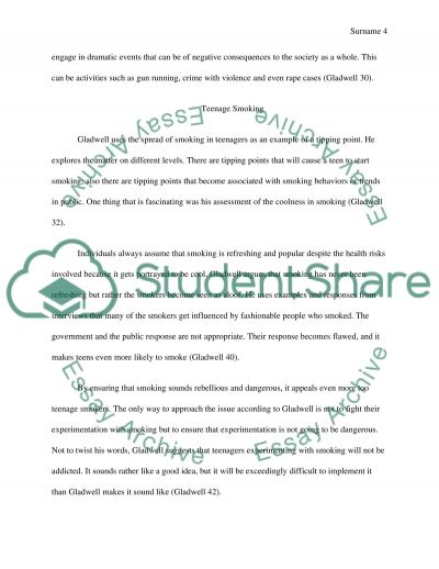 Tipping point essay