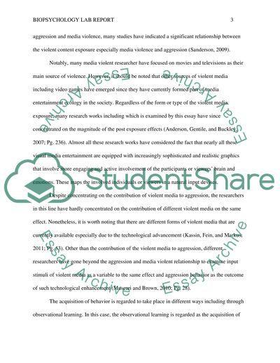 Exposure of Children to Violence