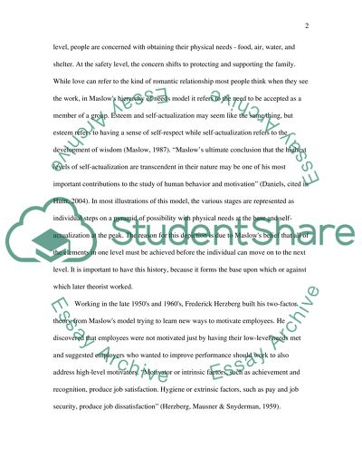 Organizations Employing and Motivation Theories