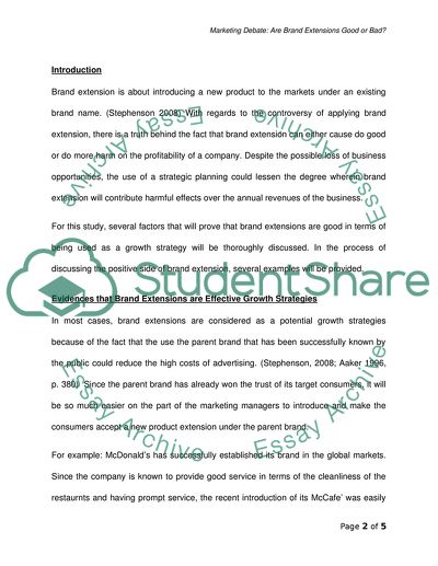 Brand Extensions: Good or Bad