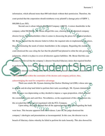 Analyze 4 real cases of directors liability and lessons learned