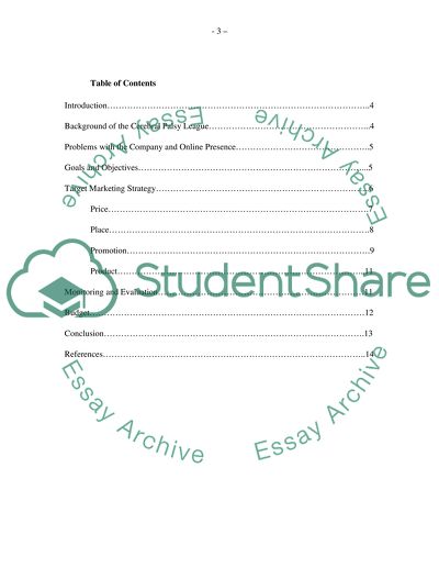 Marketing Initiatives for Cerebral Palsy League