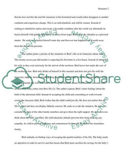 Birds Individualism and Escapism