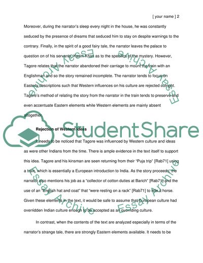 The Hungry Stones and Western Culture