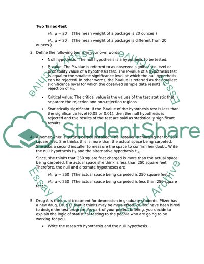 HYPOTHESIS TESTING AND TYPE ERRORS