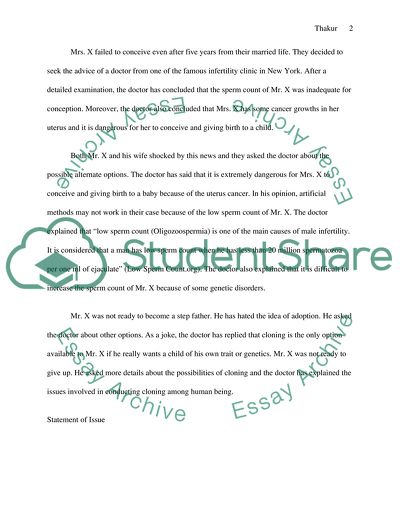 Ethical Issues On Cloning