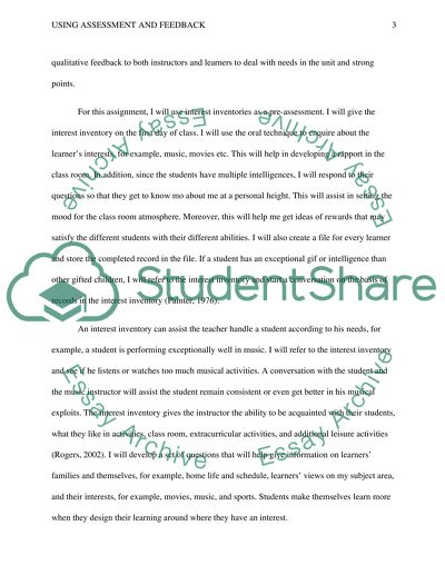 Teaching and the Human Brain: Using Assessment and Feedback